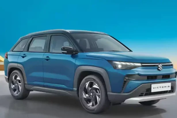 Maruti Suzuki Victoris hybrid SUV parked on road