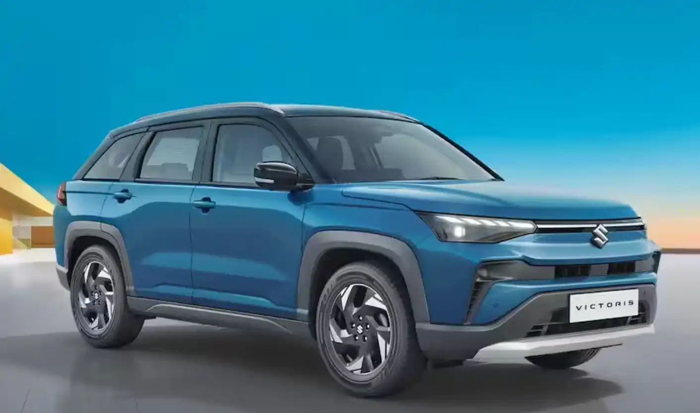 Maruti Suzuki Victoris hybrid SUV parked on road
