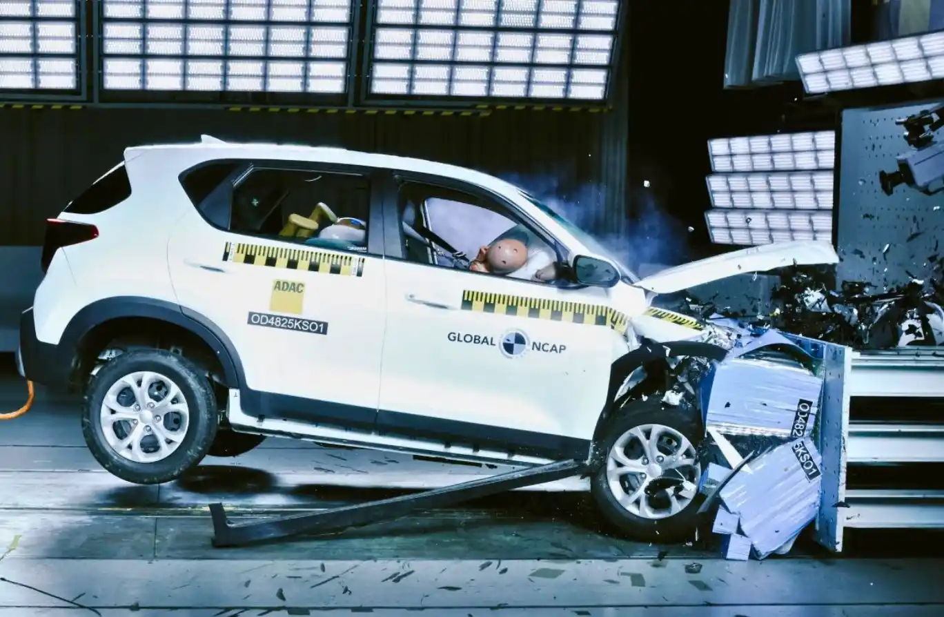 India-made Kia Sonet undergoing Global NCAP crash testing for South African market