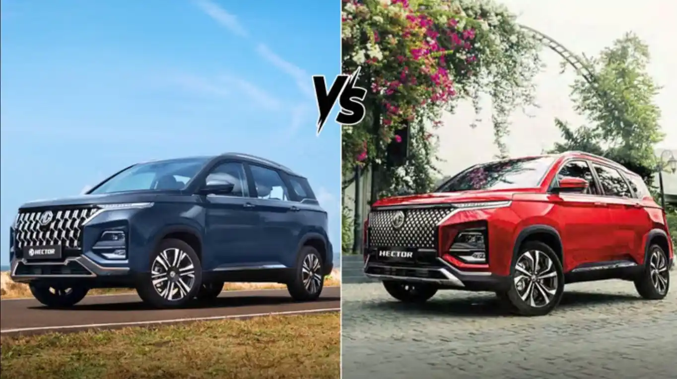 2026 MG Hector vs old MG Hector design comparison