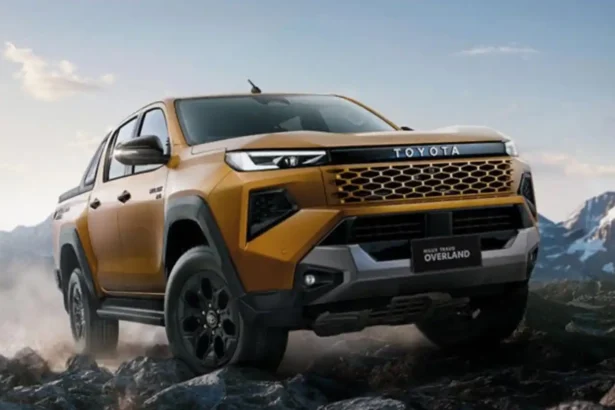 New Toyota Hilux pickup truck spotted in India during shoot with updated front grille and rugged off-road styling