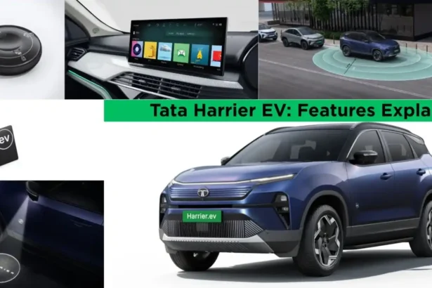Tata Harrier EV featuring Quad Wheel Drive technology, premium digital cabin and advanced connected car features