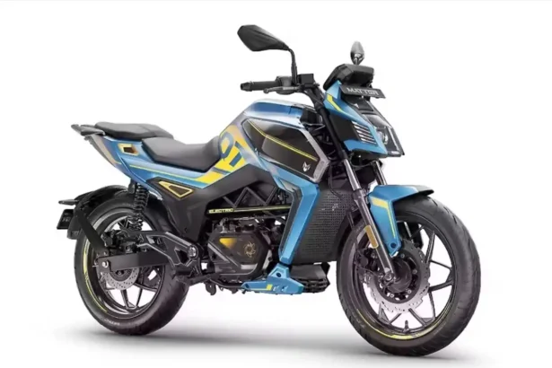 Matter AERA electric motorcycle with sporty streetfighter design and advanced connected technology.