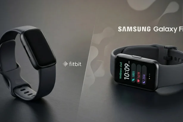 Google Fitbit Air and Samsung Galaxy Fit3 fitness trackers compared side by side