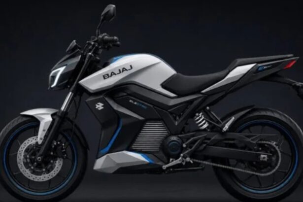 Bajaj Auto electric motorcycle teaser and Chetak electric scooter representing the company's EV expansion plans