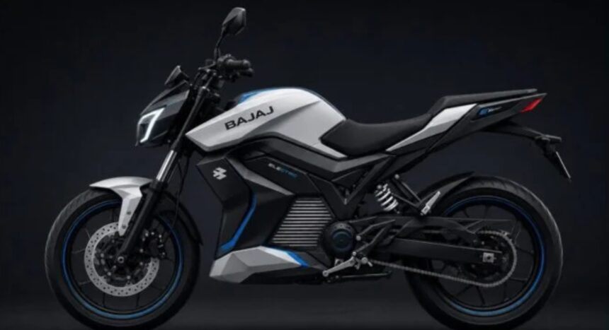 Bajaj Auto electric motorcycle teaser and Chetak electric scooter representing the company's EV expansion plans