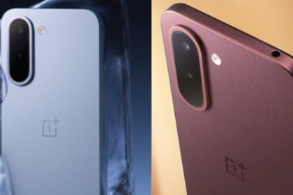 OnePlus N6x smartphone in Burgundy Red and Ice Blue ahead of its India launch.