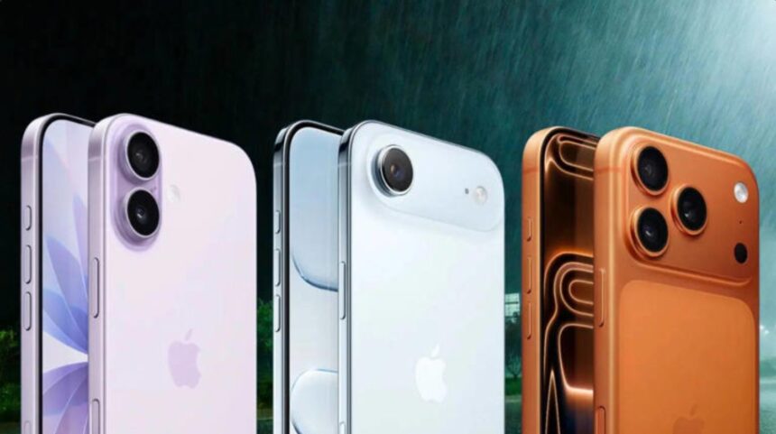 Apple iPhone 17 displayed alongside Indian rupee symbols, representing a possible price increase in India.