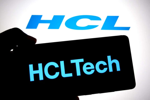 HCLTech logo representing a major AI and digital transformation contract win