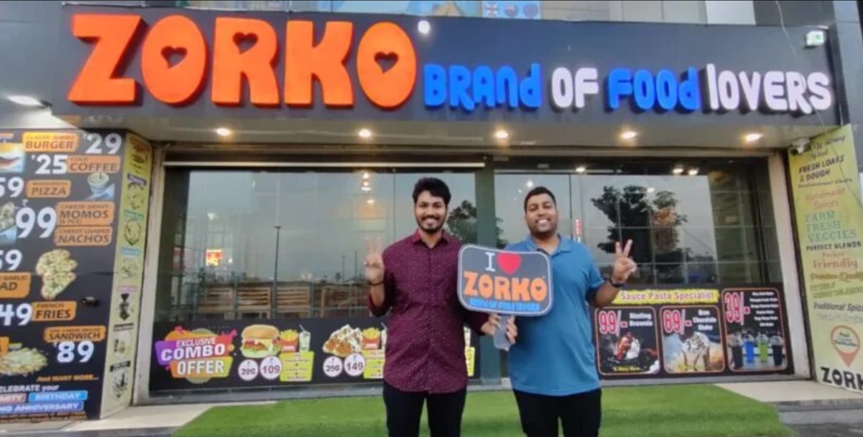 Zorko founders Amrit and Anand Nahar and their vegetarian fast-food business success story