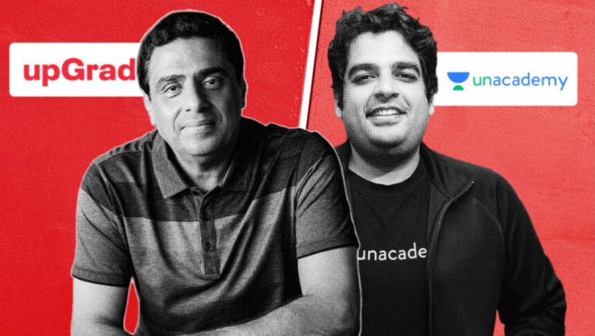 Unacademy acquired by upGrad in a deal valued at approximately $206 million